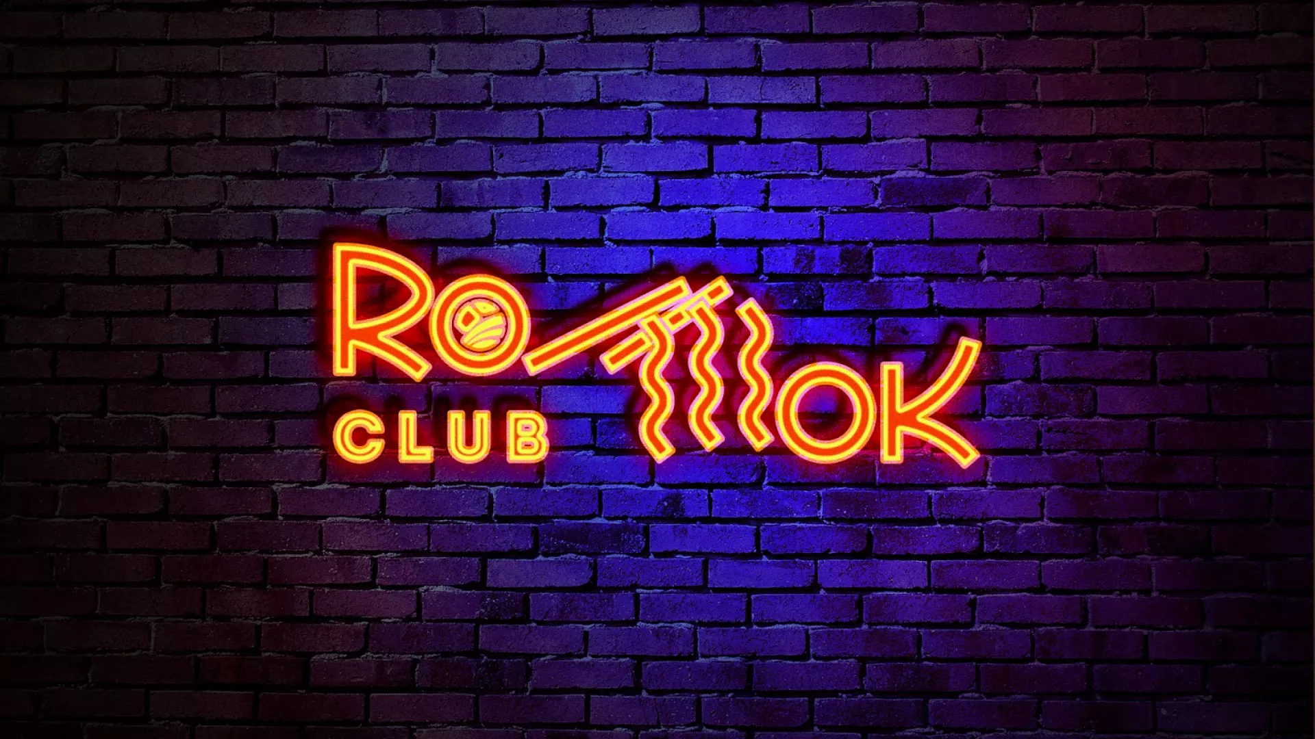 Разработка интерьерной вывески суши-бара «Roll Wok Club» в Оренбурге